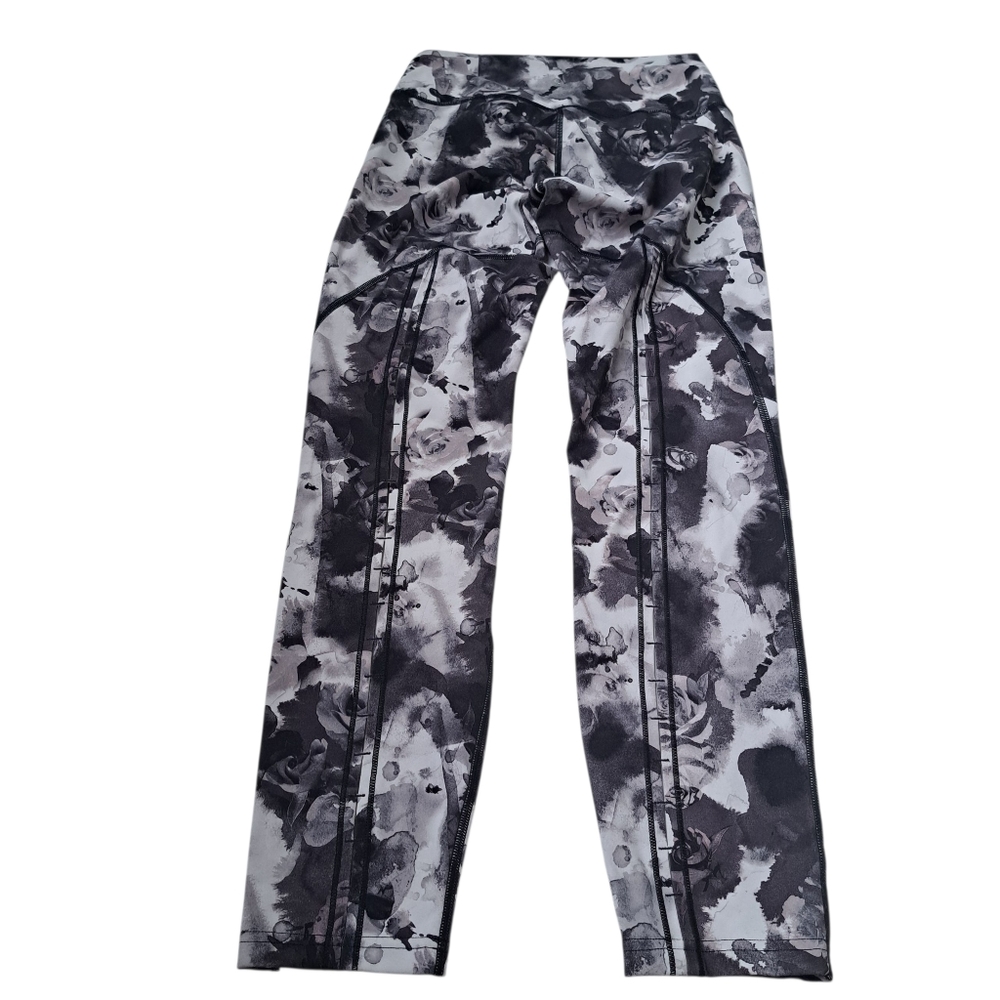 lululemon athletica Black and Gray Kids Leggings - Picture 1 of 9